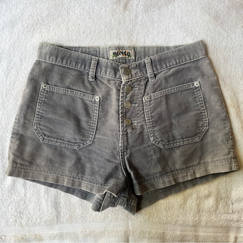 Vintage Y2K Corduroy Shorts Bongo Shorts Size Small/Medium High Waist